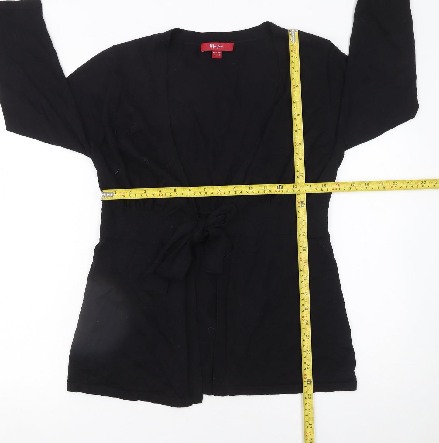 Womens UK Size 14 Monsoon Black Cardigan Jumper
