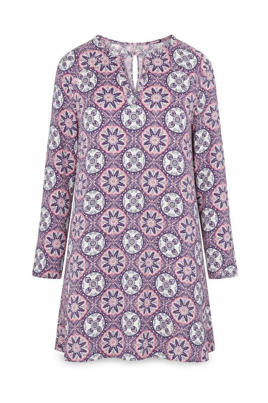 Simply Be Women’s Multicoloured Size 14 Shift Dress Long Sleeve