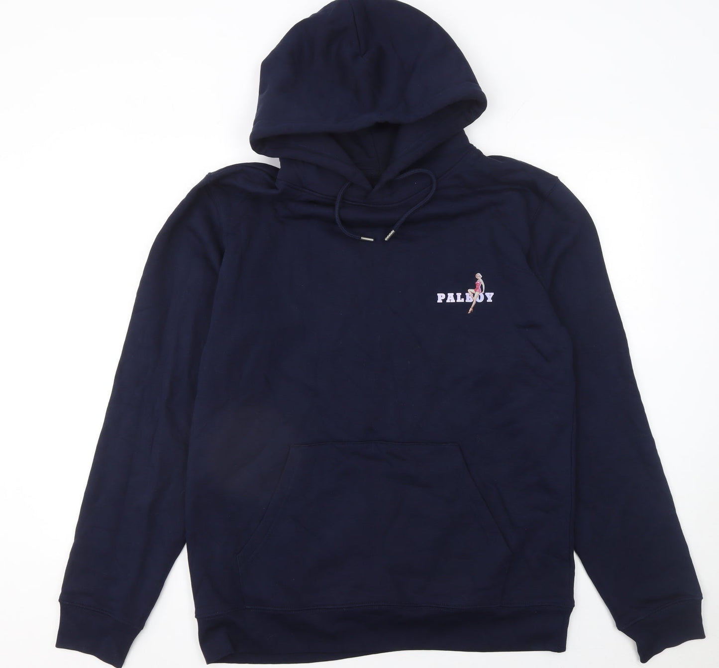 Womens UK Size 12 Stanley/Stella Blue Pullover Hoodie