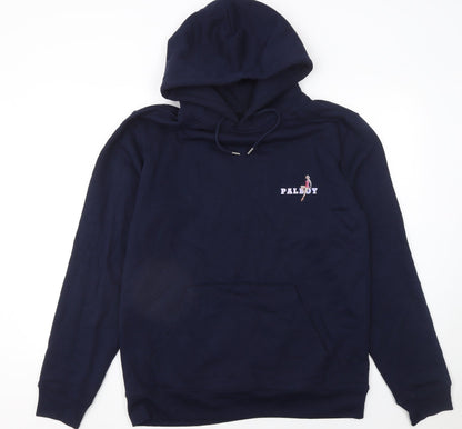 Womens UK Size 12 Stanley/Stella Blue Pullover Hoodie