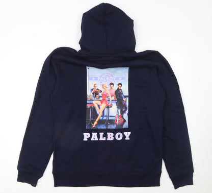 Womens UK Size 12 Stanley/Stella Blue Pullover Hoodie