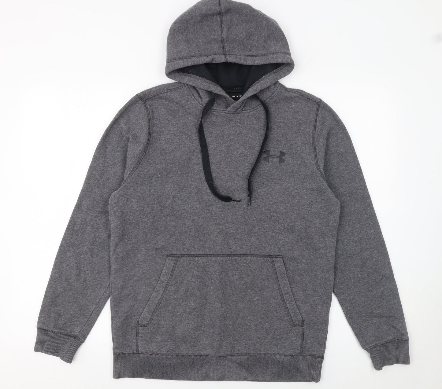Mens UK Size S Under armour Grey Pullover Hoodie