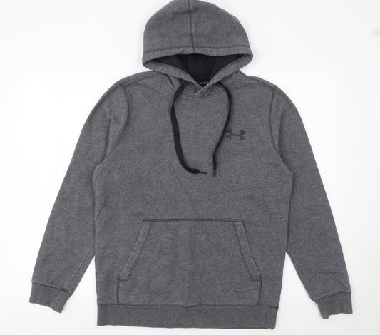 Mens UK Size S Under armour Grey Pullover Hoodie