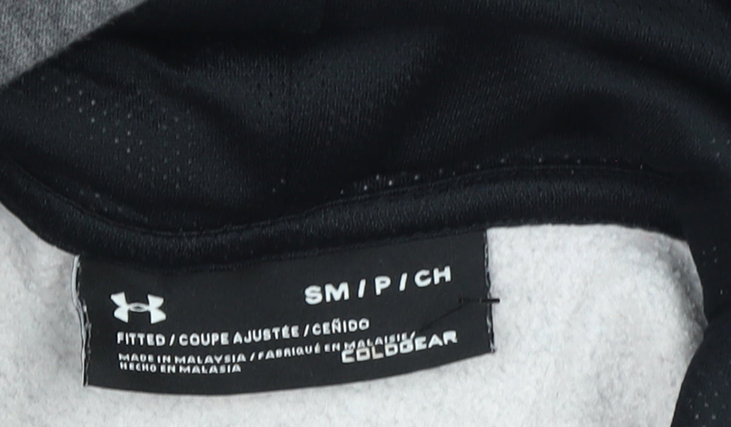 Mens UK Size S Under armour Grey Pullover Hoodie