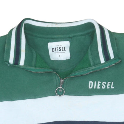 Mens UK Size S Diesel Multicoloured Henley Sweatshirt