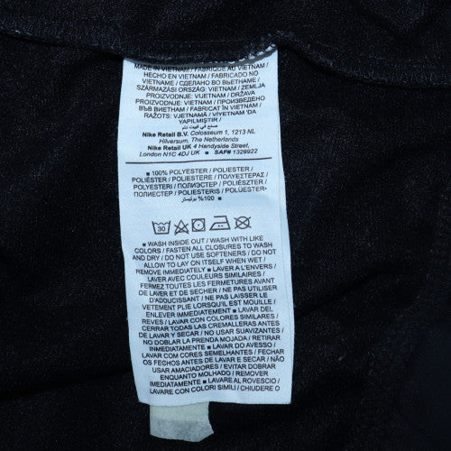 Mens UK Size M Nike Black 1/2 Zip Sweatshirt