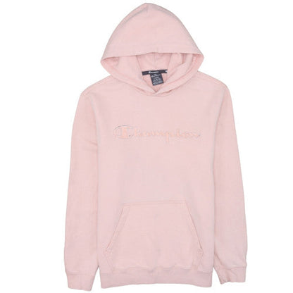 Womens UK Size L Champion Pink Pullover Hoodie