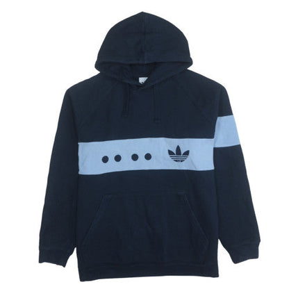 Mens UK Size XL Adidas Blue Pullover Hoodie