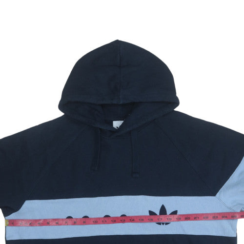 Mens UK Size XL Adidas Blue Pullover Hoodie