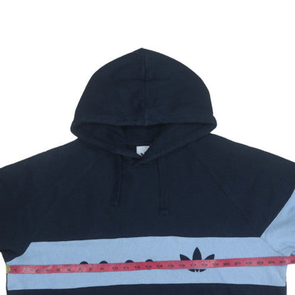 Mens UK Size XL Adidas Blue Pullover Hoodie