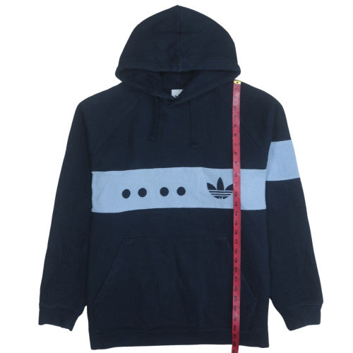 Mens UK Size XL Adidas Blue Pullover Hoodie