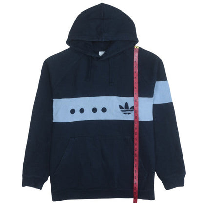 Mens UK Size XL Adidas Blue Pullover Hoodie