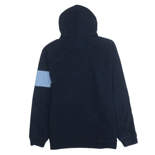 Mens UK Size XL Adidas Blue Pullover Hoodie