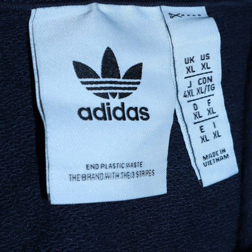 Mens UK Size XL Adidas Blue Pullover Hoodie