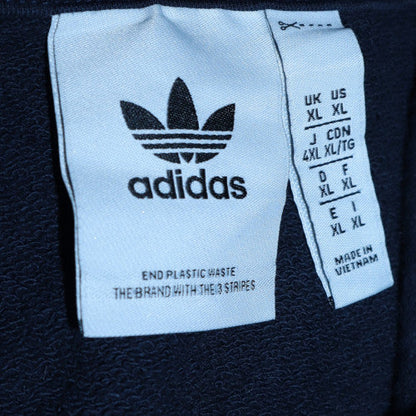 Mens UK Size XL Adidas Blue Pullover Hoodie
