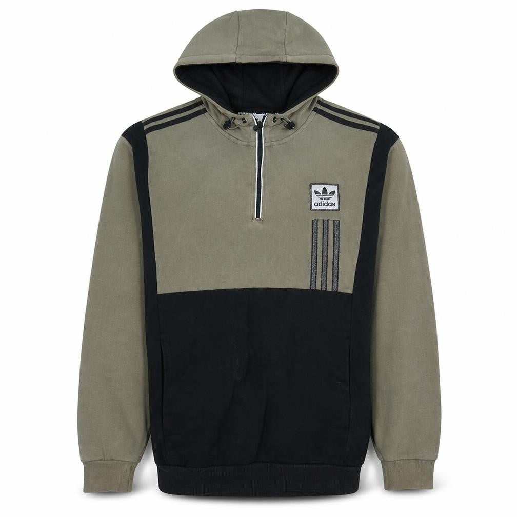Mens UK Size M Adidas Green Pullover Hoodie