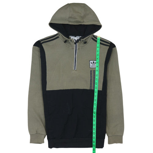 Mens UK Size M Adidas Green Pullover Hoodie