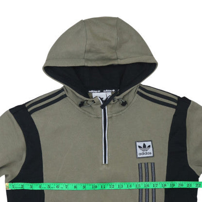 Mens UK Size M Adidas Green Pullover Hoodie