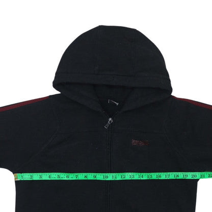 Womens UK Size 14 Lonsdale Black Full Zip Hoodie