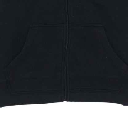 Womens UK Size 14 Lonsdale Black Full Zip Hoodie