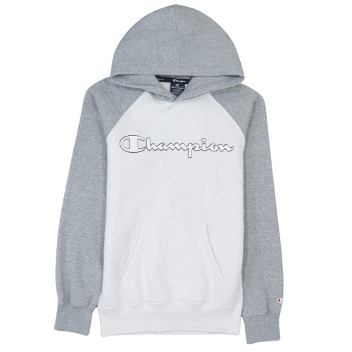 Mens UK Size XS Champion GreyWhite Pullover Hoodie