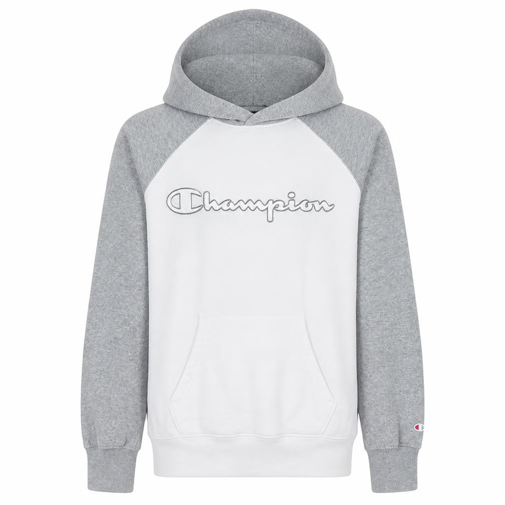 Mens UK Size XS Champion GreyWhite Pullover Hoodie
