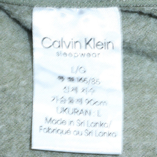 Womens UK Size L Calvin Klein Green Pullover Sweatshirt