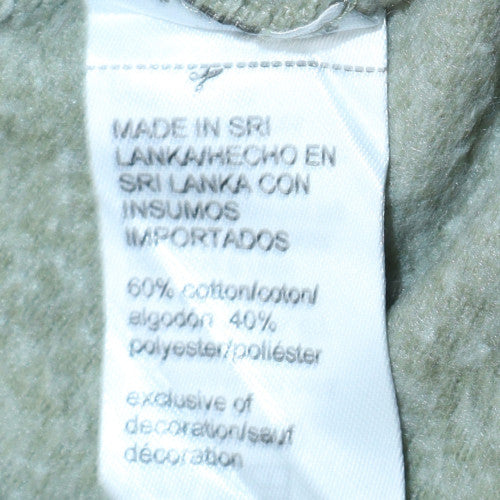 Womens UK Size L Calvin Klein Green Pullover Sweatshirt