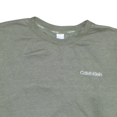 Womens UK Size L Calvin Klein Green Pullover Sweatshirt