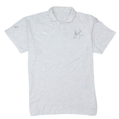 Puma Men's Grey 3XL Short Sleeve Collared Sports Polo Shirt