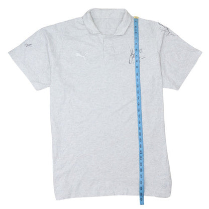 Puma Men's Grey 3XL Short Sleeve Collared Sports Polo Shirt