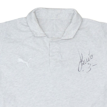 Puma Men's Grey 3XL Short Sleeve Collared Sports Polo Shirt