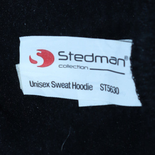 Unisex Adults UK Size S Stedman Black Pullover Hoodie