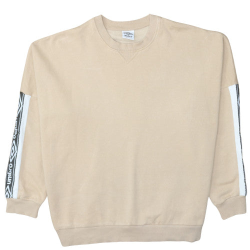 Mens UK Size L Umbro Beige Pullover Sweatshirt