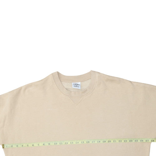 Mens UK Size L Umbro Beige Pullover Sweatshirt