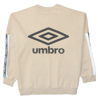 Mens UK Size L Umbro Beige Pullover Sweatshirt