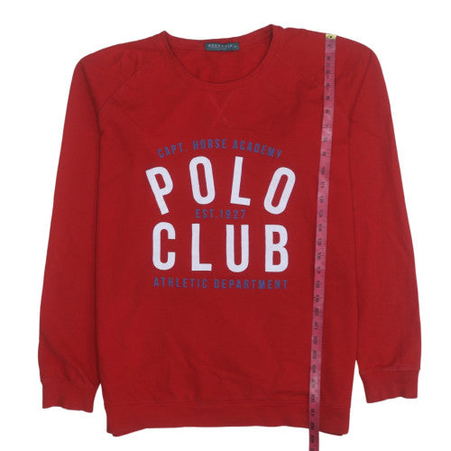 Mens UK Size XL Polo Club Red Pullover Sweatshirt