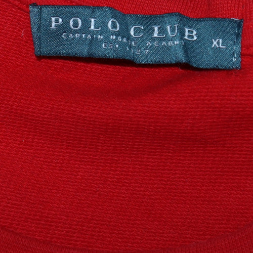Mens UK Size XL Polo Club Red Pullover Sweatshirt