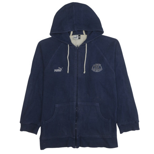 Mens UK Size 2XL Puma Blue Full Zip Hoodie