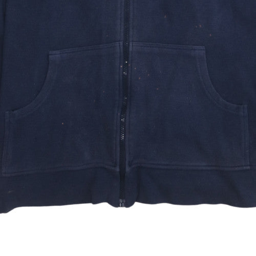 Mens UK Size 2XL Puma Blue Full Zip Hoodie