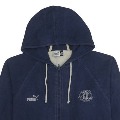 Mens UK Size 2XL Puma Blue Full Zip Hoodie