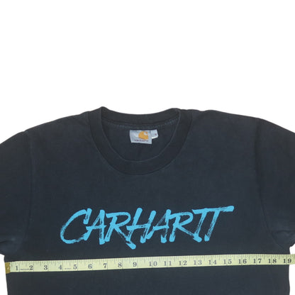 Carhartt Mens Black Cotton Graphic Print Short Sleeve T-Shirt Size S