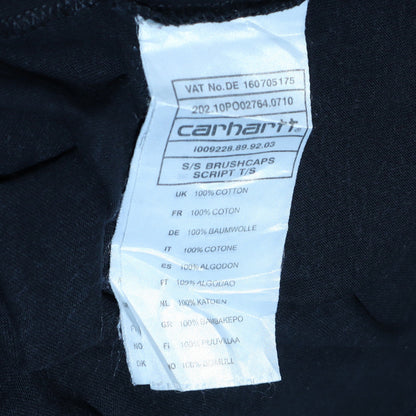 Carhartt Mens Black Cotton Graphic Print Short Sleeve T-Shirt Size S