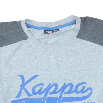Kappa Men's Grey Short Sleeve Crew Neck Graphic T-Shirt Small