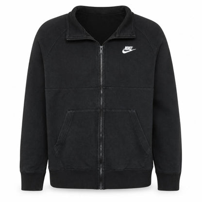 Nike Men's Black Medium Full Zip Fleece Track Jacket