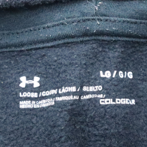 Mens UK Size L Under Armour Black Pullover Hoodie