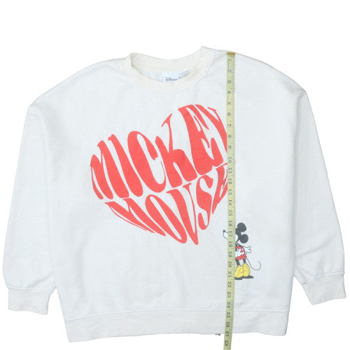 Womens UK Size 2XL Disney White Pullover Sweatshirt