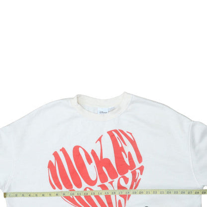 Womens UK Size 2XL Disney White Pullover Sweatshirt