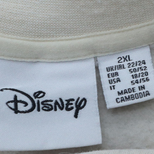 Womens UK Size 2XL Disney White Pullover Sweatshirt