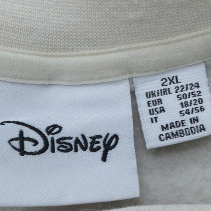 Womens UK Size 2XL Disney White Pullover Sweatshirt